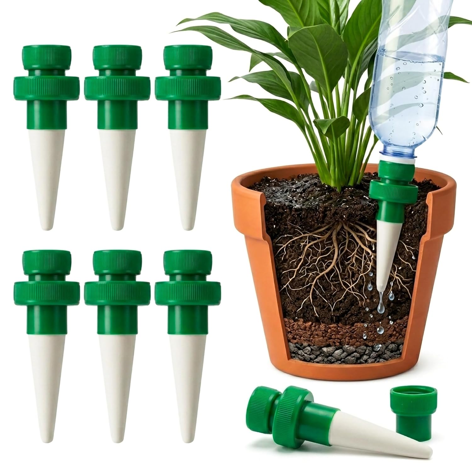 Automatic Plant Waterer - Paku Penyiram Tanaman Terakota untuk Botol