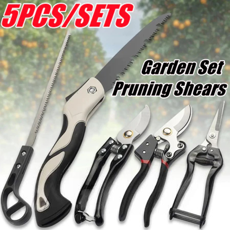 Gardening Tools Essential - Peralatan Gunting Taman Serbaguna; 5 Alat